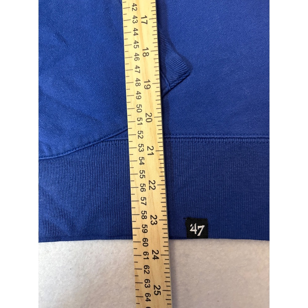47 Brand New York Rangers NHL Hoodie Mens Blue Pullover Sweatshirt Logo - Picture 5 of 7